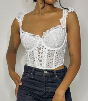 Buy Victoria's Secret Eyelet Corset Bra Top from the Victoria's