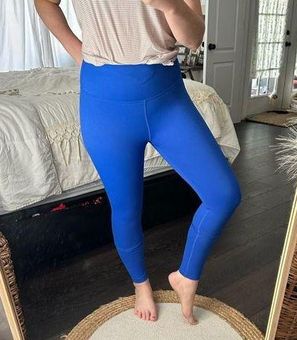 Zyia Active Women's Royal Blue Patterned High Waisted 7/8 Leggings Size 2 -  $23 - From Madi