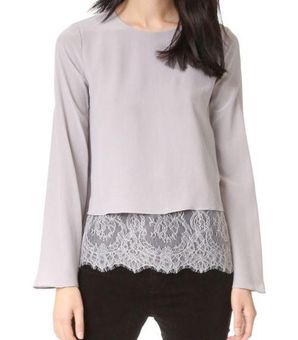 Long Sleeve Lace Blouse with Cami
