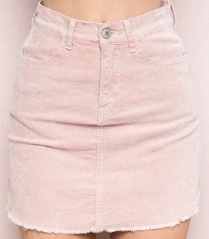 Pink corduroy skirt brandy melville Clearance