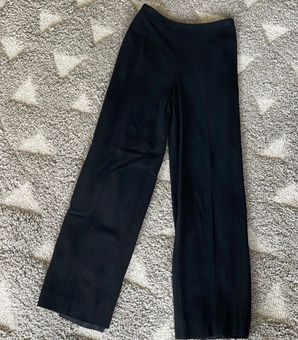 Chanel Wool Straight Leg Trousers - 24 Black - $149 (81% Off