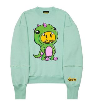 Drew House Deconstructed Crewneck Dinosaur Blue - $180 (48