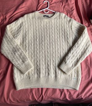 Brandy Melville Winona Heavy Wool Cable Knit Sweater White - $35 - From  Bellamy