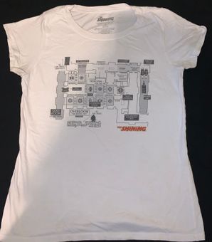shining horror movie map tee shirt 