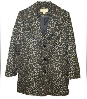 Leopard peacoat on sale