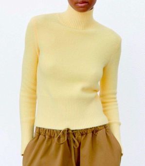 Zara yellow shop turtleneck