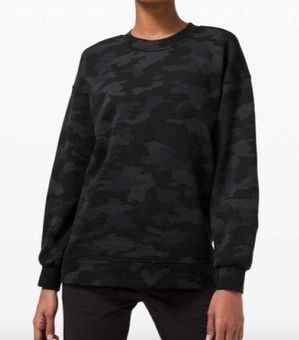 Lululemon Perfectly Oversized Crew Heritage 365 Camo Deep Coal Multi Size L  - $59 - From Agatha