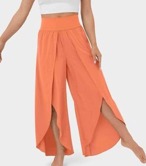 Halara NEW Breezeful High Waisted Palazzo Flowy Split Leg Quick