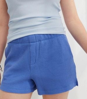 Aerie High Waist Waffle Shorts Blue Size M - $21 (53% Off Retail) - From  Kylie