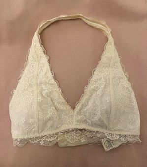 Gilly Hicks Lace Halter Bralette White Size M - $7 (76% Off Retail