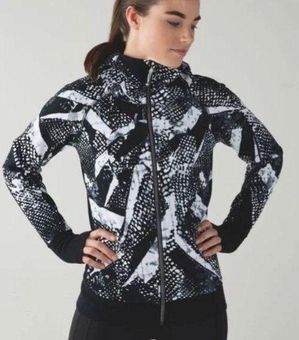 Lululemon Scuba Hoodie III in Static Mist White Black / Black Women's Size 6  - $58 - From Melanie