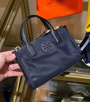 Tory Burch Mini Ella Patent Nylon Tote Black - $145 (25% Off Retail) - From  ellabella