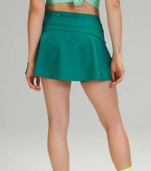 Lululemon Play Off The Pleats Mid Rise Skirt Teal Lagoon Size 2 - $88 -  From The