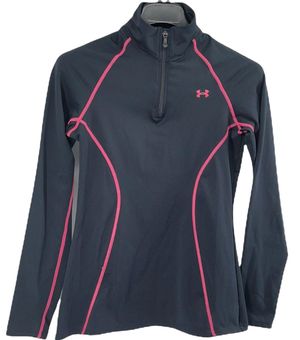 UNDER ARMOUR Coldgear Armour Fitted Mock LS (Black)