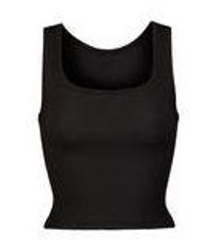 SKIMS Cotton Rib Tank- Soot Black - $36 New With Tags - From liv