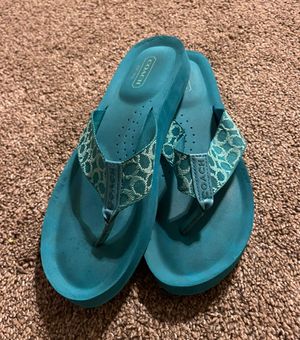 Coach Flip Flops Blue Size 8 30 From JULIA