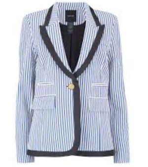 Smythe Taped Peak Lapel Seersucker Blazer Size 2 - $348 - From