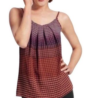 Pleated red camisole
