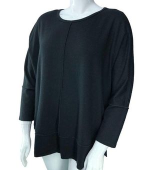 SPANX Perfect Length Top, Dolman 3/4 Sleeve in Very Black Size