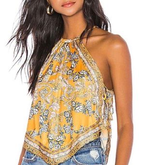 Free People Sofia Halter Top Gold - $57 New With Tags - From Caitlin