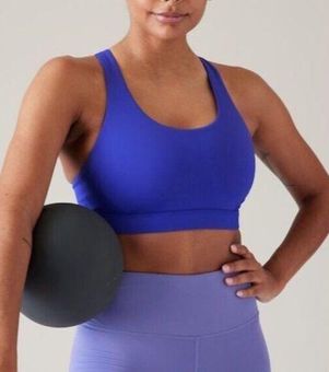 Athleta S Ultimate Ease Bra D-DD Size Small Lazurite Blue (Purple) Racer  back - $28 New With Tags - From Rob