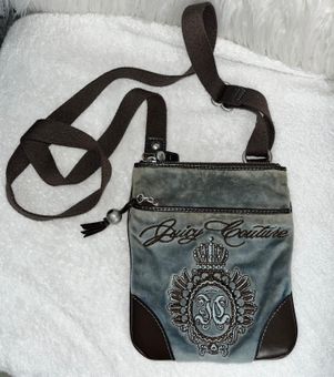 Juicy Couture Y2K Suede Crossbody Bag Blue - $35 - From Ale