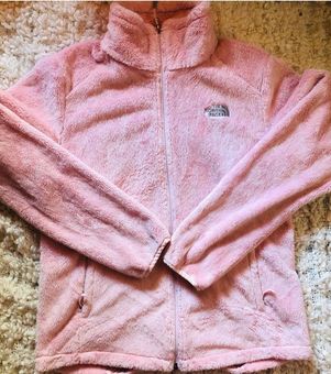 North face furry 2025 fleece pink