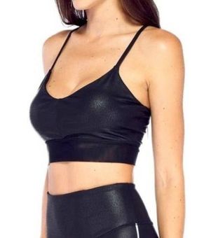 Electric yoga strappy sports bra, New Black Cobra small sports wear - $36  New With Tags - From Kimberly