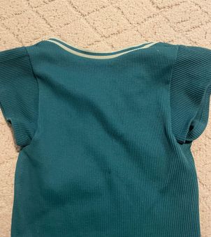 NEW Urban Outfitters Out From Under Go For Gold Seamless Top in Teal XS/