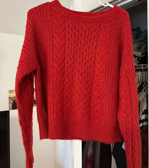 Abercrombie red store sweater