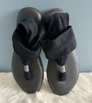 Sanuk Yoga Mat Black Sling Sandal Size 6 - $19 - From Susan