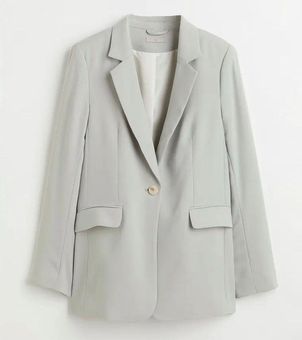 Ladies - Beige Double-Breasted Jacket - Size: M - H&M