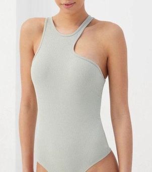 Ribbed Bodysuit - White