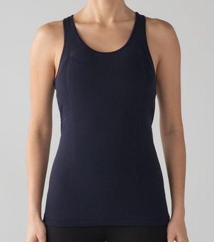 Lululemon Reveal Racerback Tank Top Midnight Navy Size Large - $32 - From  Pink