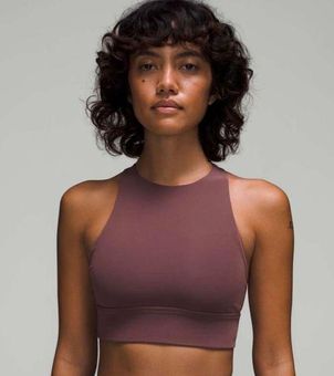 Lululemon Energy Bra High Neck Longline Tough *Medium Support Brown - $68  New With Tags - From Mylam