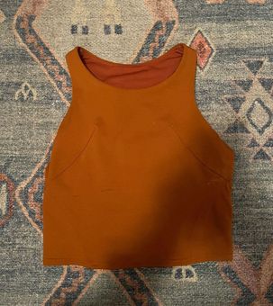 Lululemon Sable Align High Neck Tank Top Orange Size 4 - $25 (63