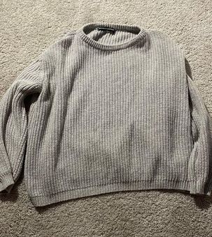 Brandy Melville, Sweaters, Brandy Melville Knit Grey Sweater Onesize 4