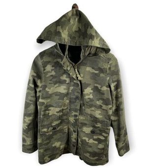 Lucky Brand Camo Hooded Cargo Jacket Size S - $60 - From Dayana
