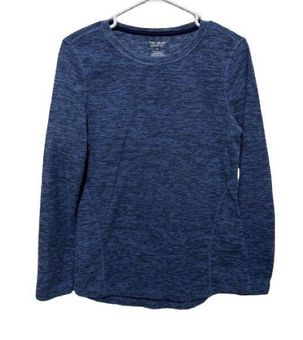 Tek Gear Fleece Top Blue Essential Gear Crewneck Warm Cozy