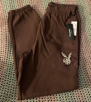 Playboy NWT Brown Sweatpants Size Small 