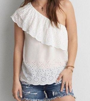 One shoulder outlet top american eagle