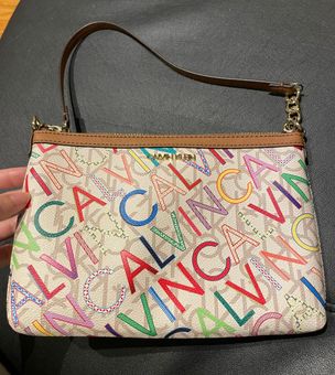 Calvin Klein Mini Multicolor Monogram Shoulder Bag, Brand New