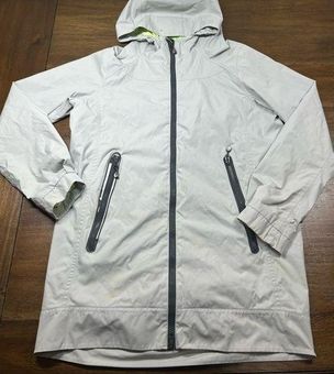 Lululemon No Rain No Gain Jacket Raincoat In Whisper/Antidote