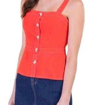 Francesca's Harper Heritage Red Button Front Tank Top Size Medium - $14 -  From Amanda