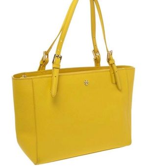 Tory Burch Sunny Yellow Saffiano Leather York Tote - $176 - From Allyson