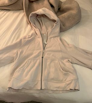 Lululemon oversized scuba full zip white opal xs/s