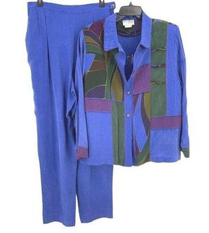 Nancy Bolen City Girl Vintage 80's 3-piece Jacket Top Pants Set Size Large  - $40 - From Liz