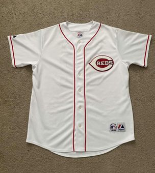 Majestic Cincinnati Reds Jay Bruce #32 White Home Jersey Size L