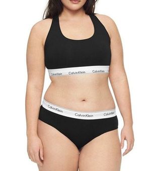 Calvin Klein Modern Cotton Unlined Bralette - Black