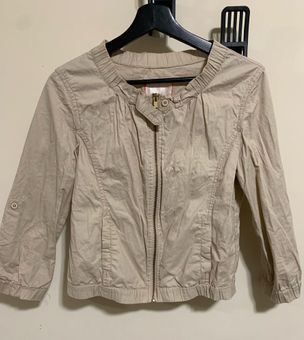 Bershka Beige Summer Light Weight Military Combat utility Anorak Parka  Jacket M Tan Size M - $32 - From May